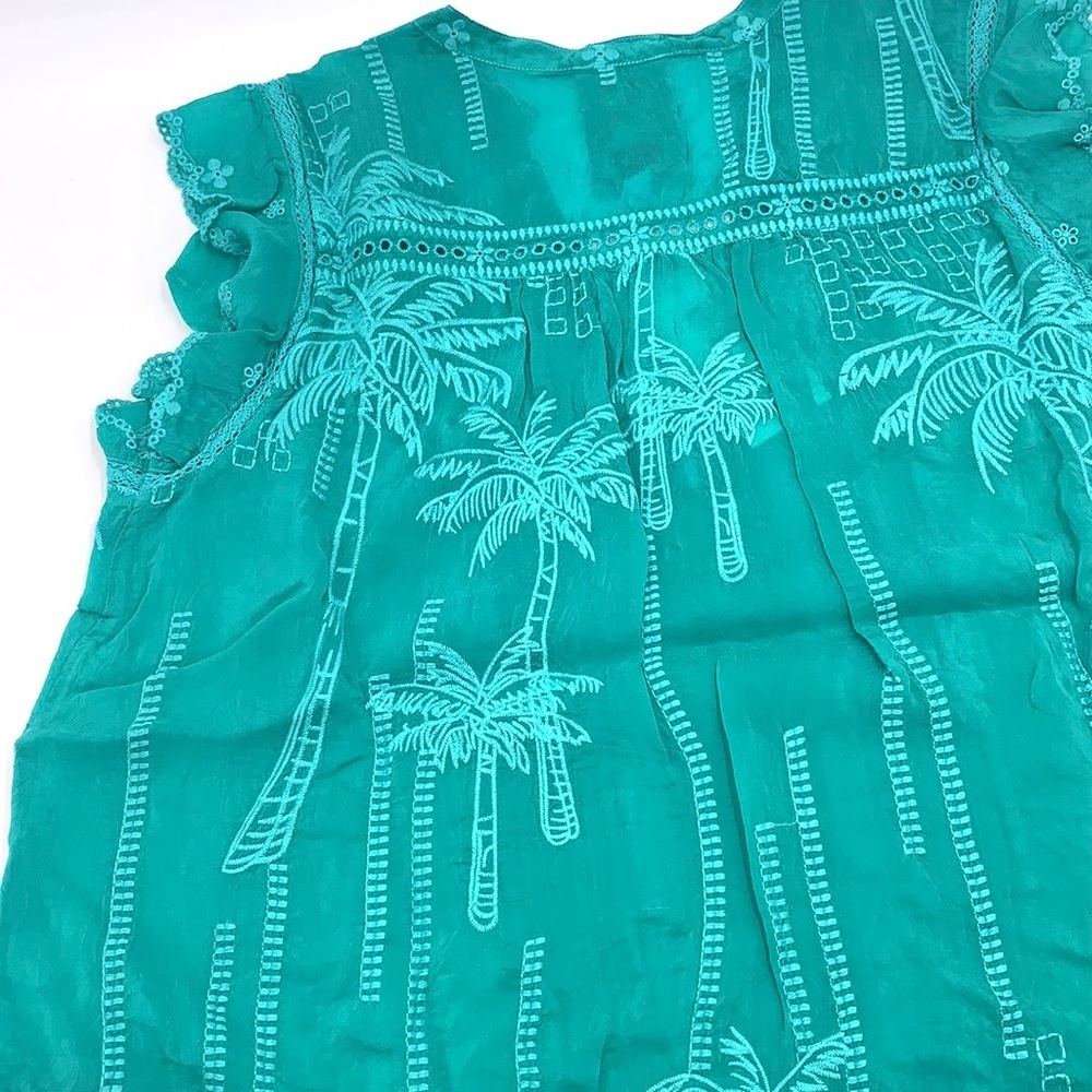 Johnny Was Palm Oriana Embroidered Tunic Size Small - Picture 5 of 16